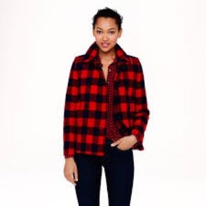 Jcrew Red and Black Buffalo check jacket